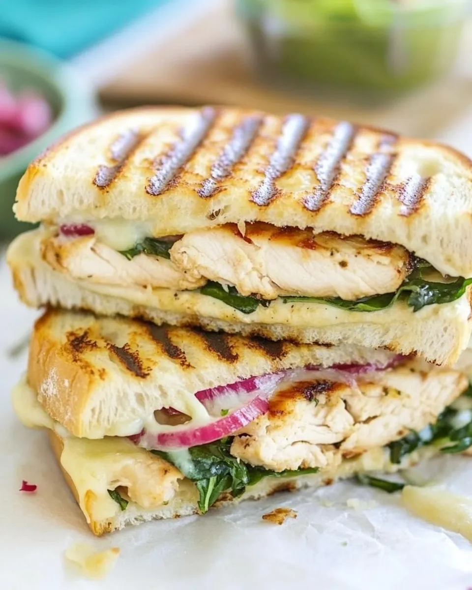 Easy Chicken Florentine Panini recipe photo