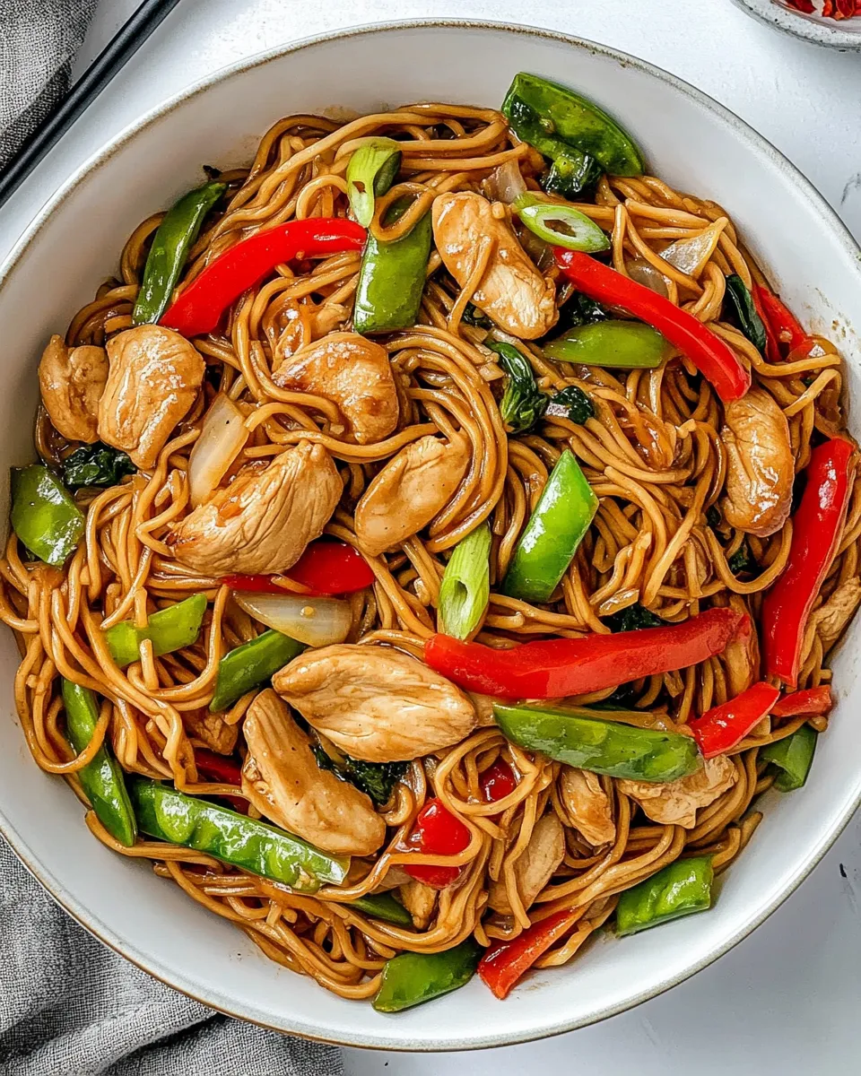 Classic Chicken Lo Mein recipe image