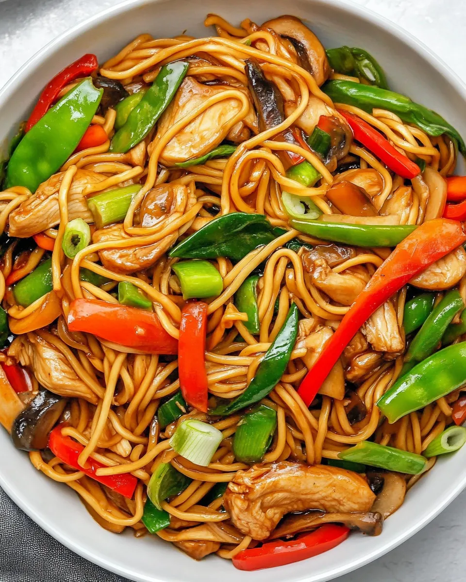 Easy Chicken Lo Mein dish photo