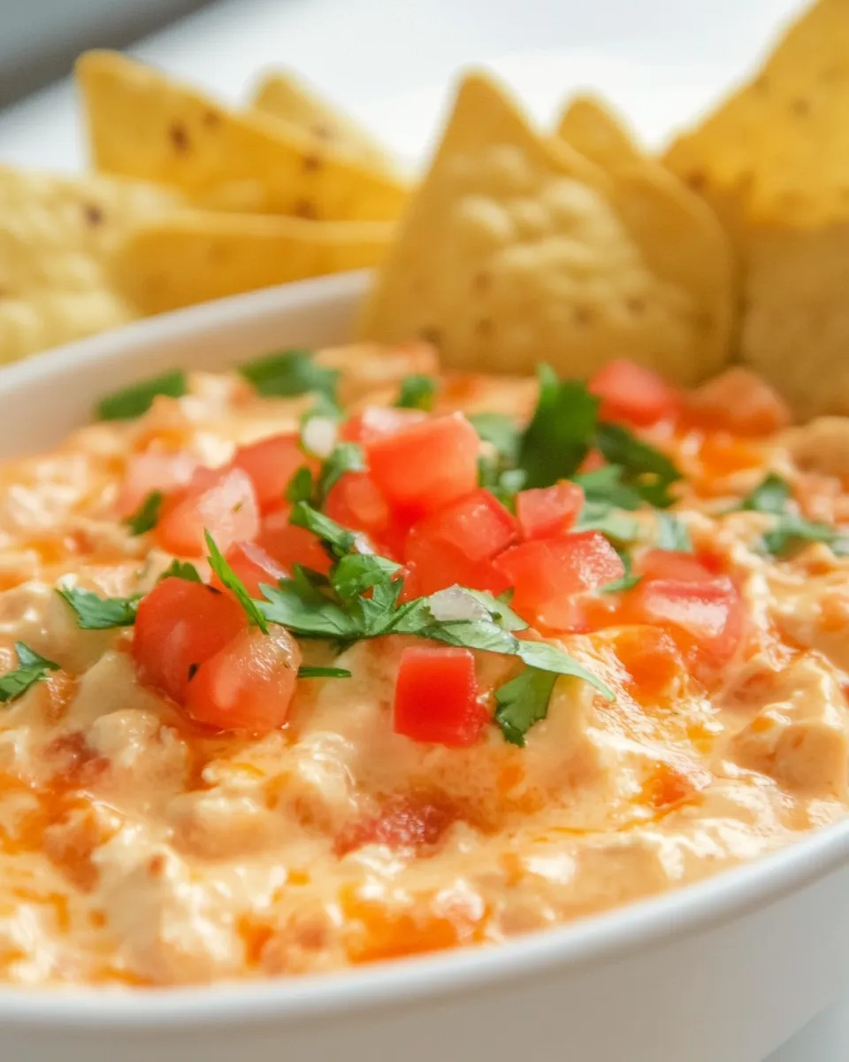 Easy Chicken Nacho Dip recipe photo