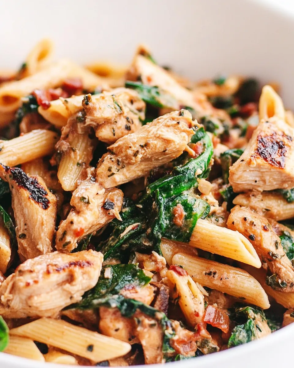 Delicious Chicken Penne Pasta shot