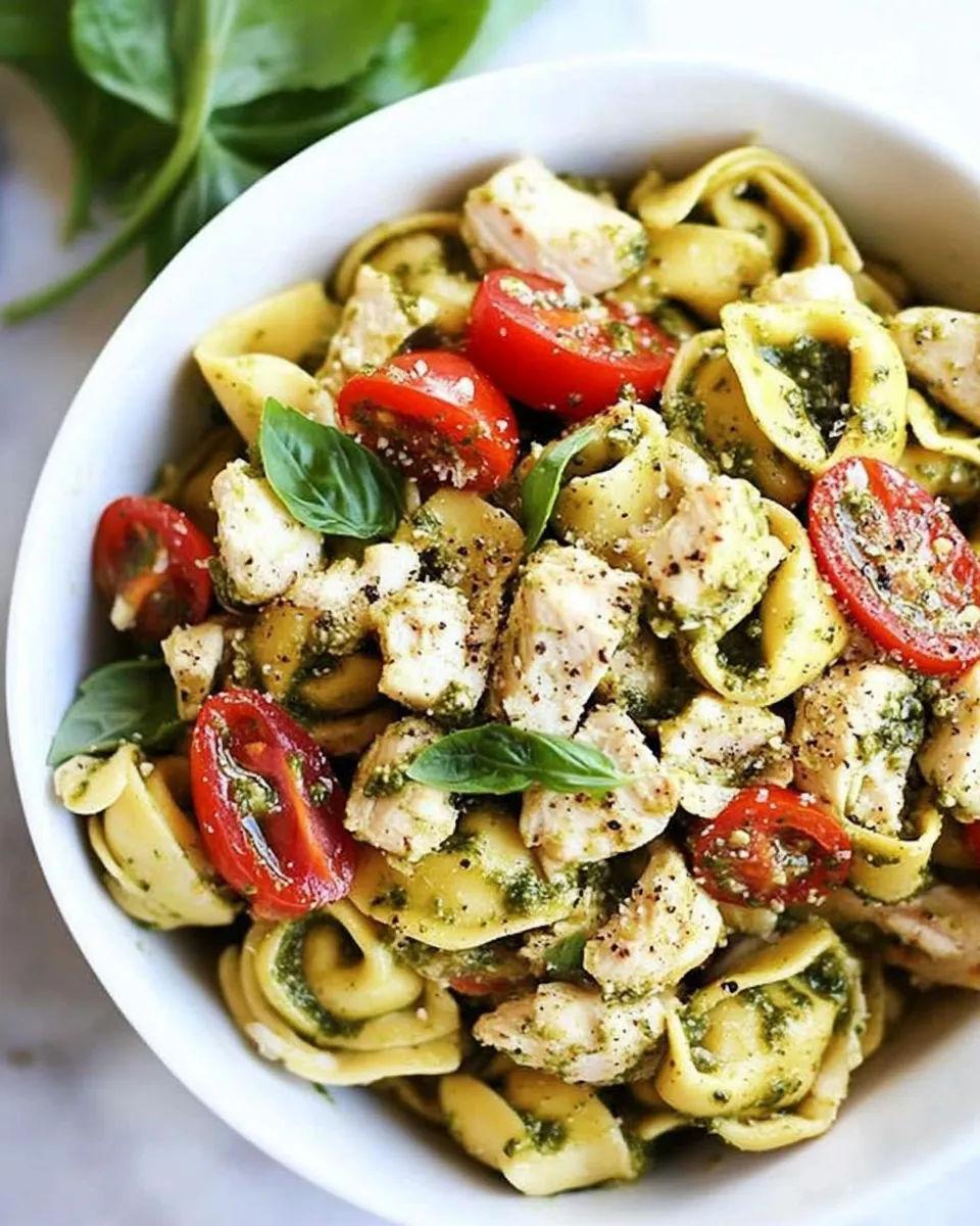 Classic Chicken Pesto Tortellini recipe photo