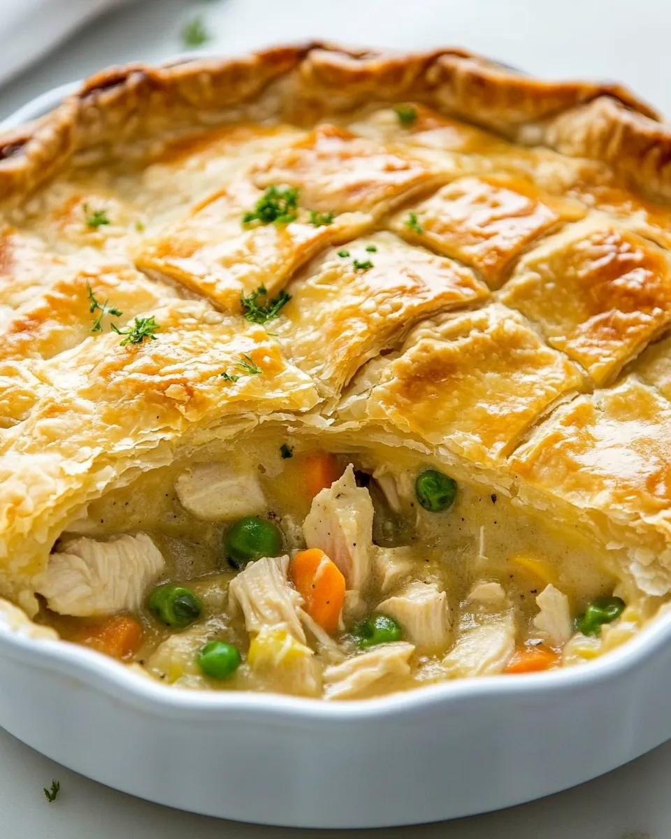 Easy Chicken Pot Pie Recipe shot