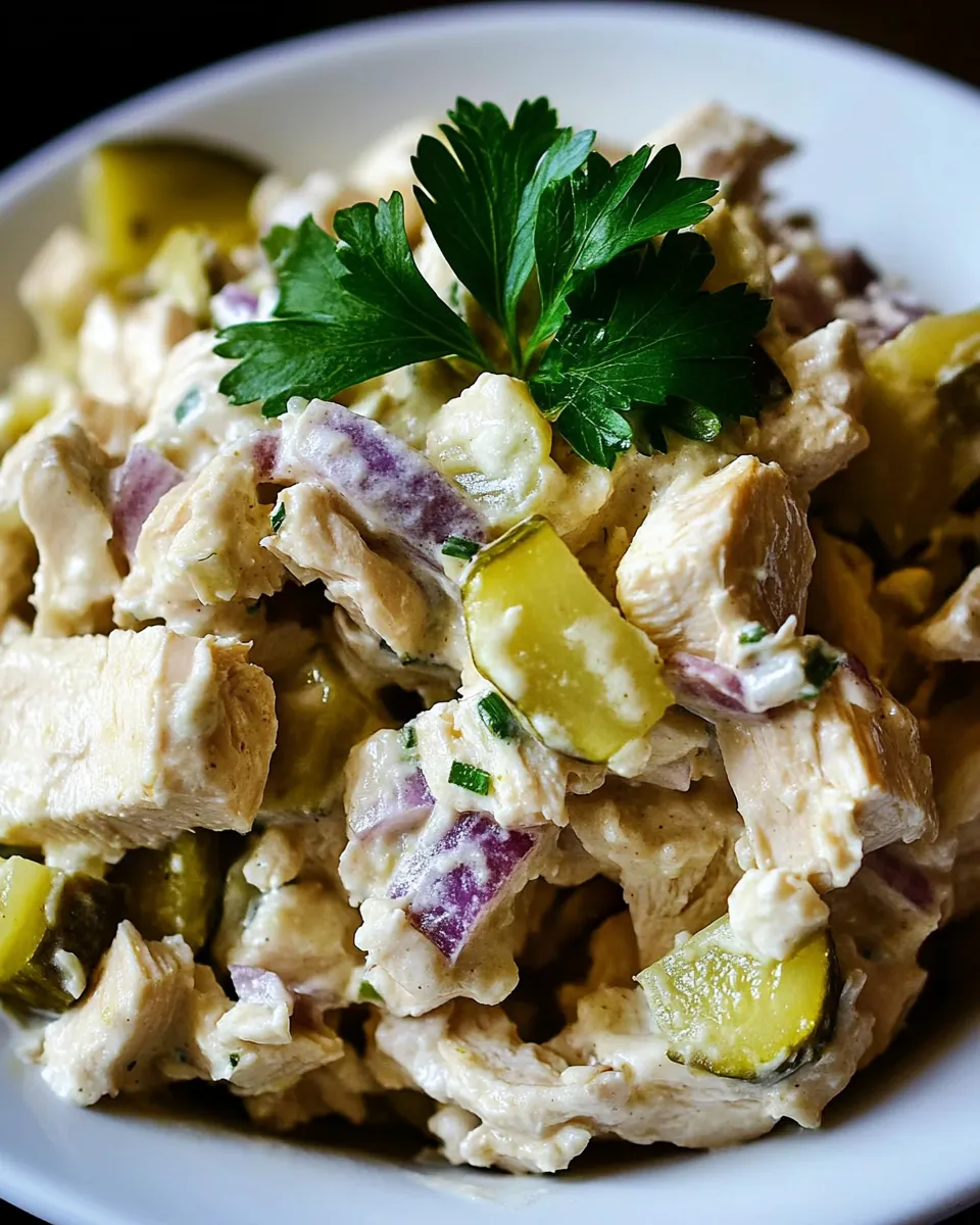 Homemade Chicken Salad with Pickles Recipe photo