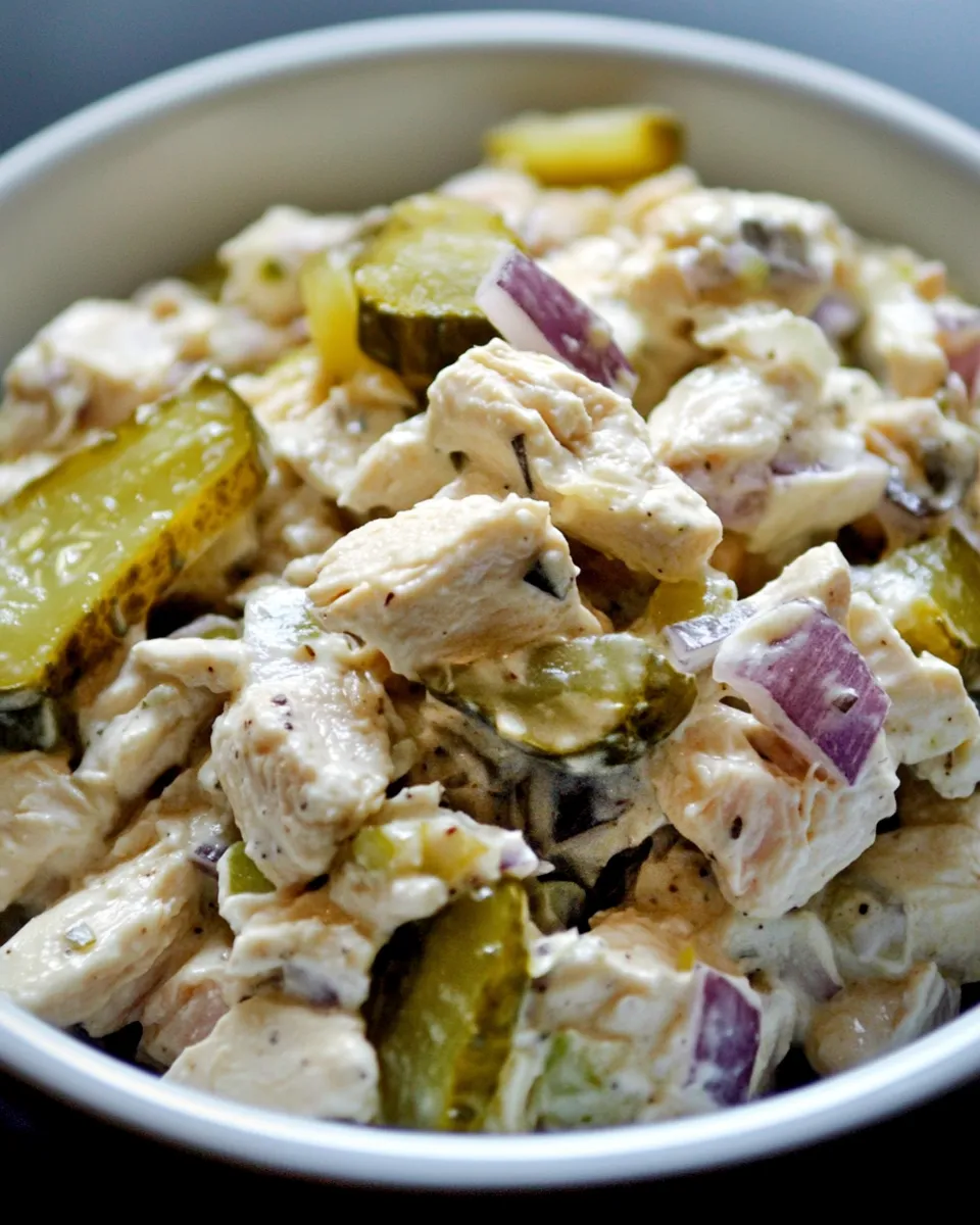 Delicious Chicken Salad with Pickles Recipe dish photo