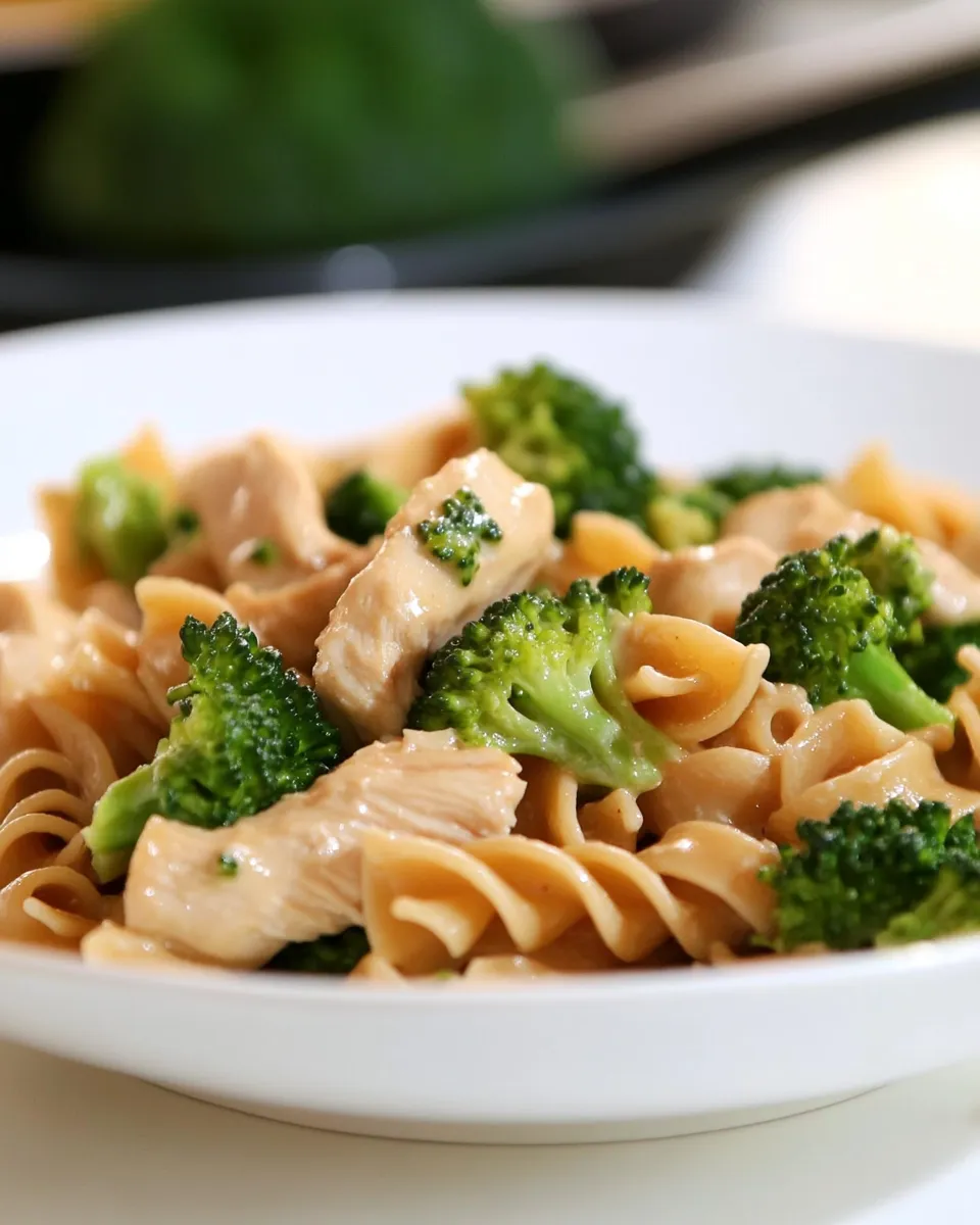 Easy Chicken and Broccoli Pasta Toss Recipe shot