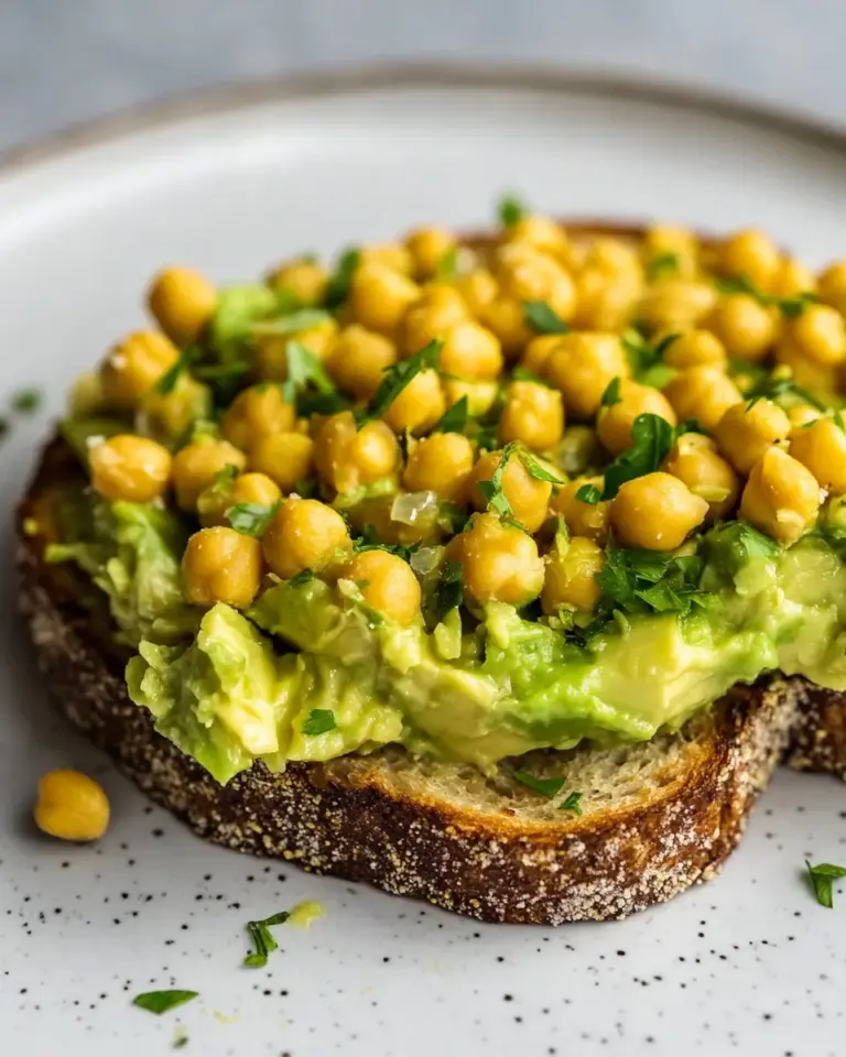 Homemade Chickpea Avocado Toast photo
