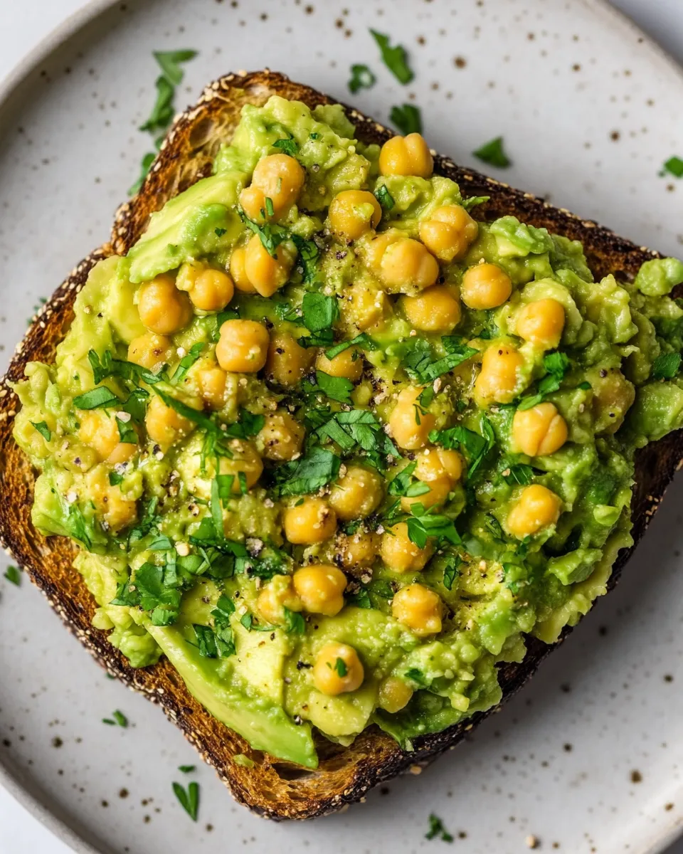 Classic Chickpea Avocado Toast image