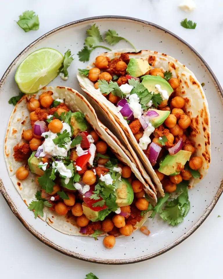 Homemade Chickpea Tacos photo