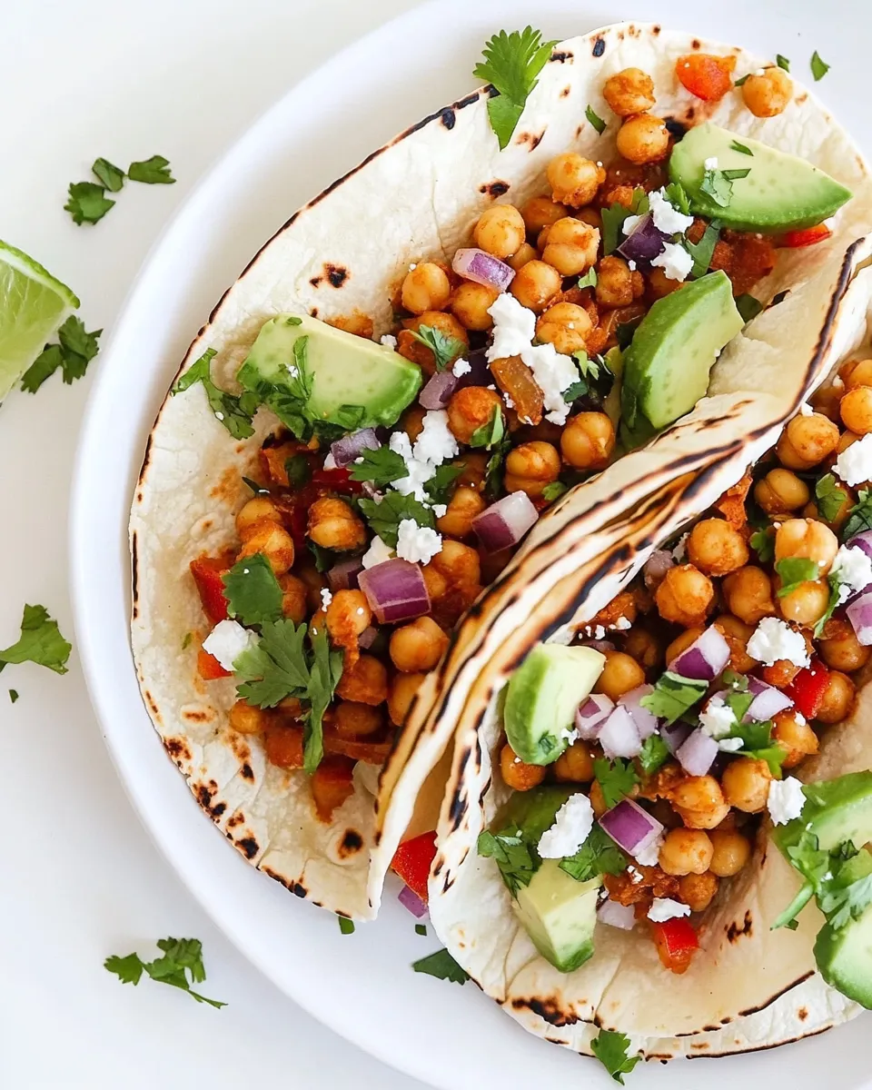 Delicious Chickpea Tacos shot