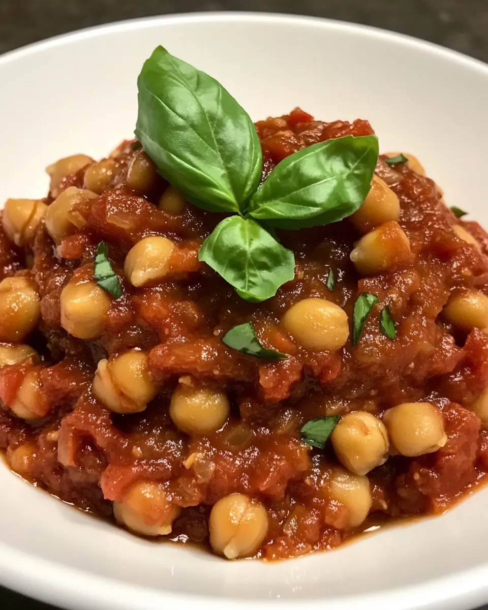 Classic Chickpeas in Tomato Sauce image