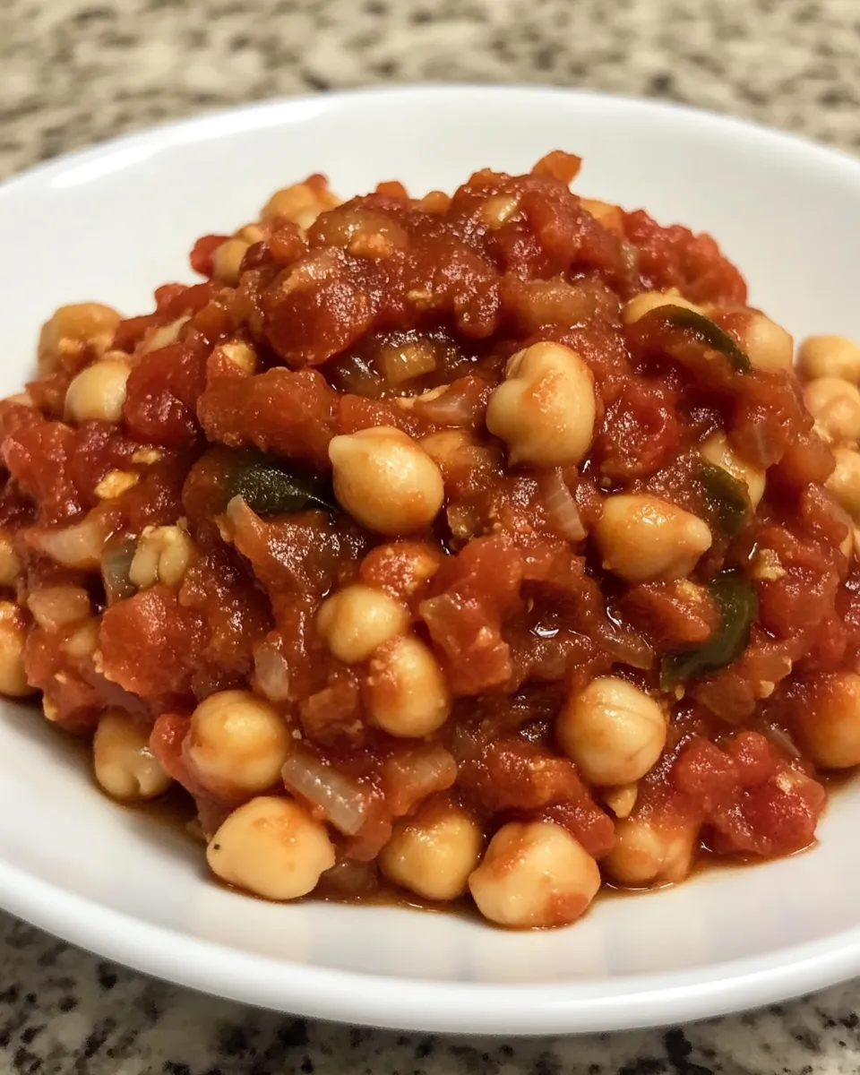 Easy Chickpeas in Tomato Sauce recipe photo