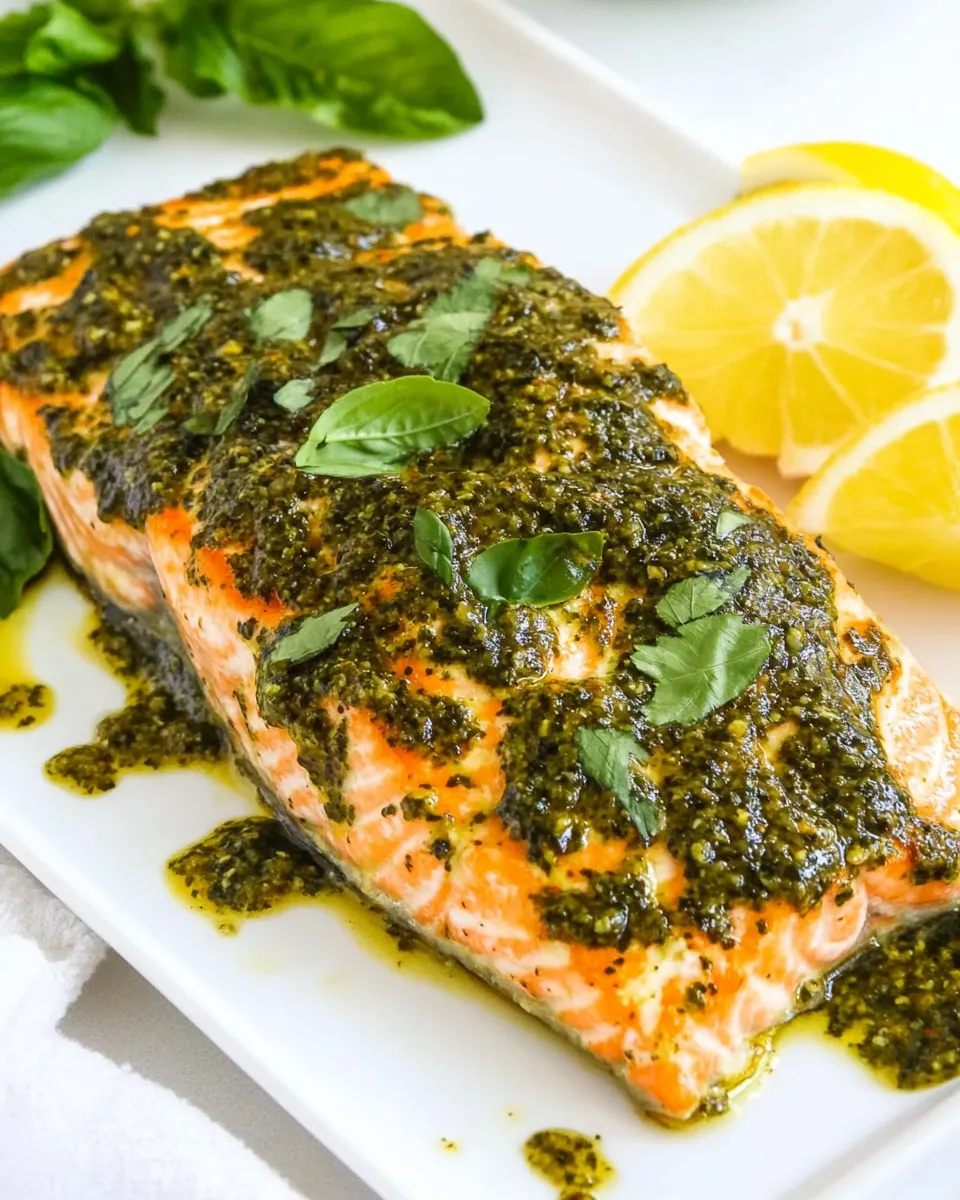Homemade Chimichurri Baked Salmon photo