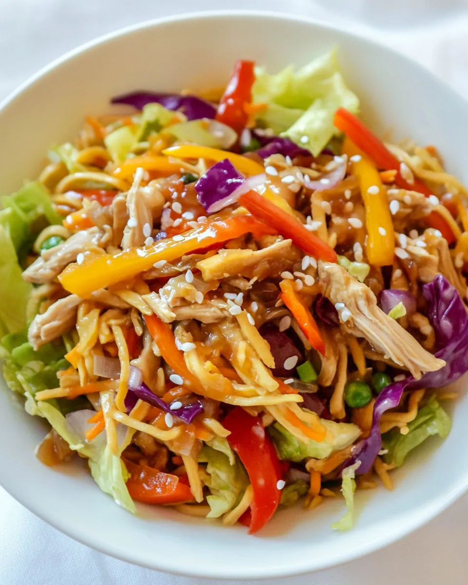 Easy Chinese Chicken Salad Recipe shot