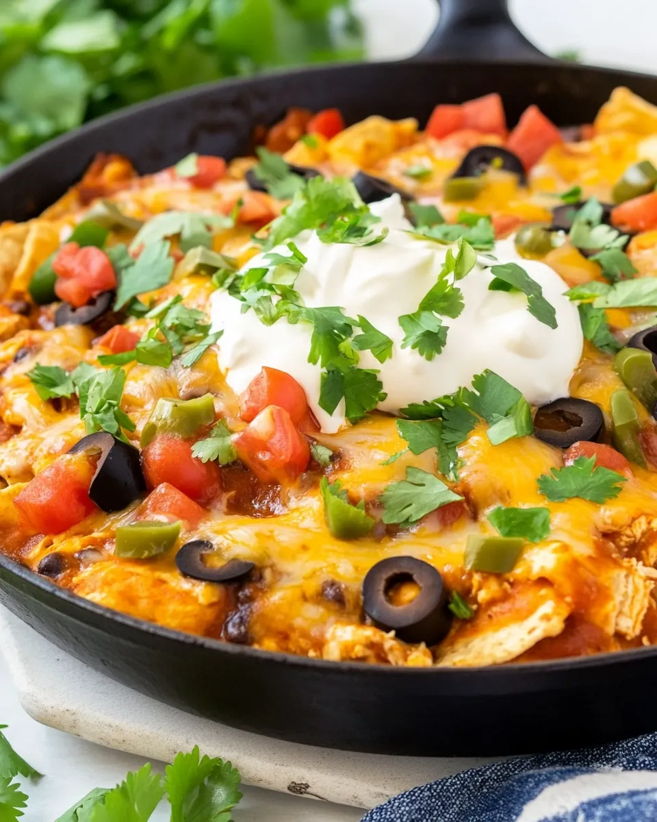 Easy Chipotle Chicken Enchilada Skillet recipe photo