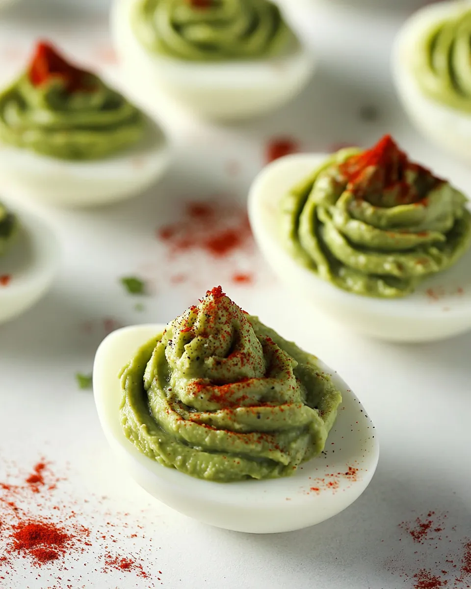 Easy Chipotle Guacamole Deviled Eggs recipe photo