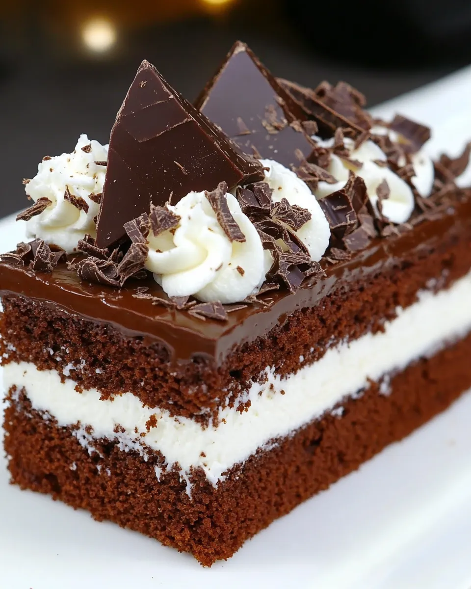 Homemade Chocolate Cake with Cream Cheese & Condensed Milk photo