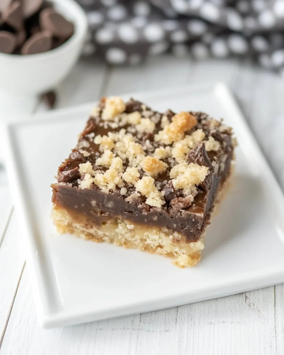 Classic Chocolate Caramel Bars with Streusel image