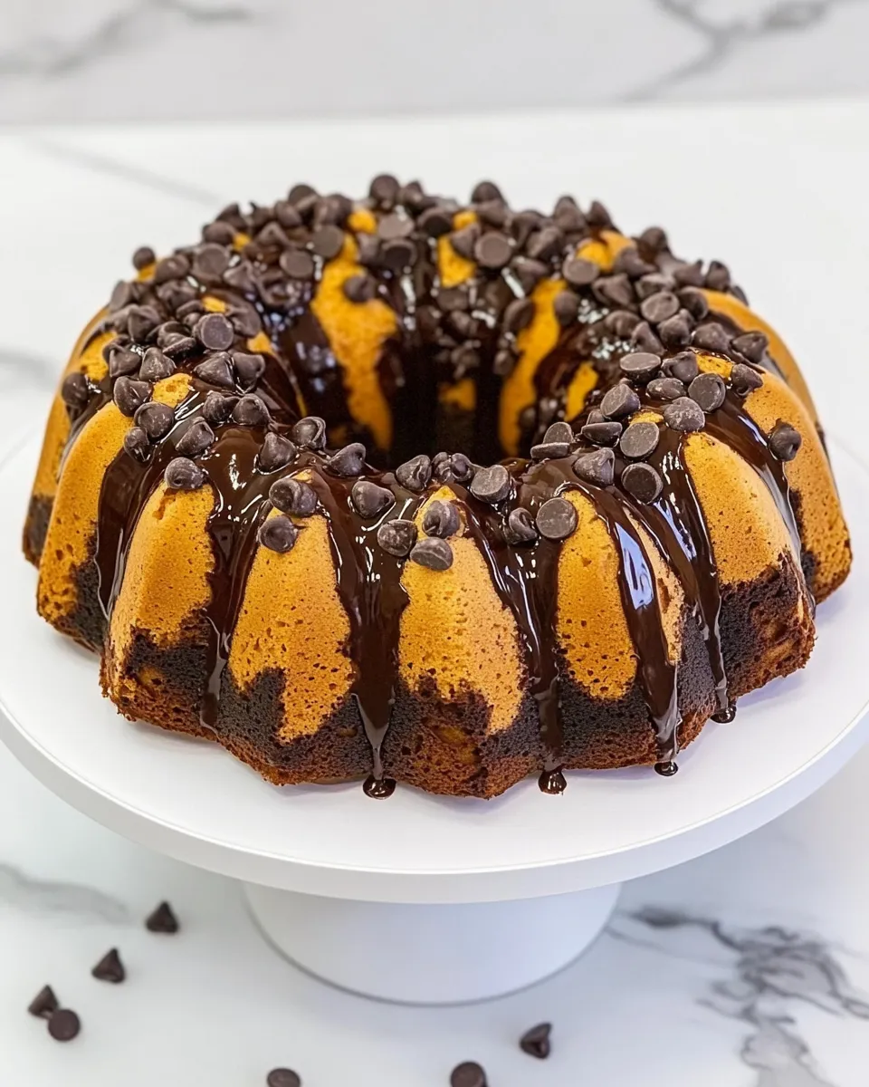 Delicious Chocolate Chip Bundt Cake shot