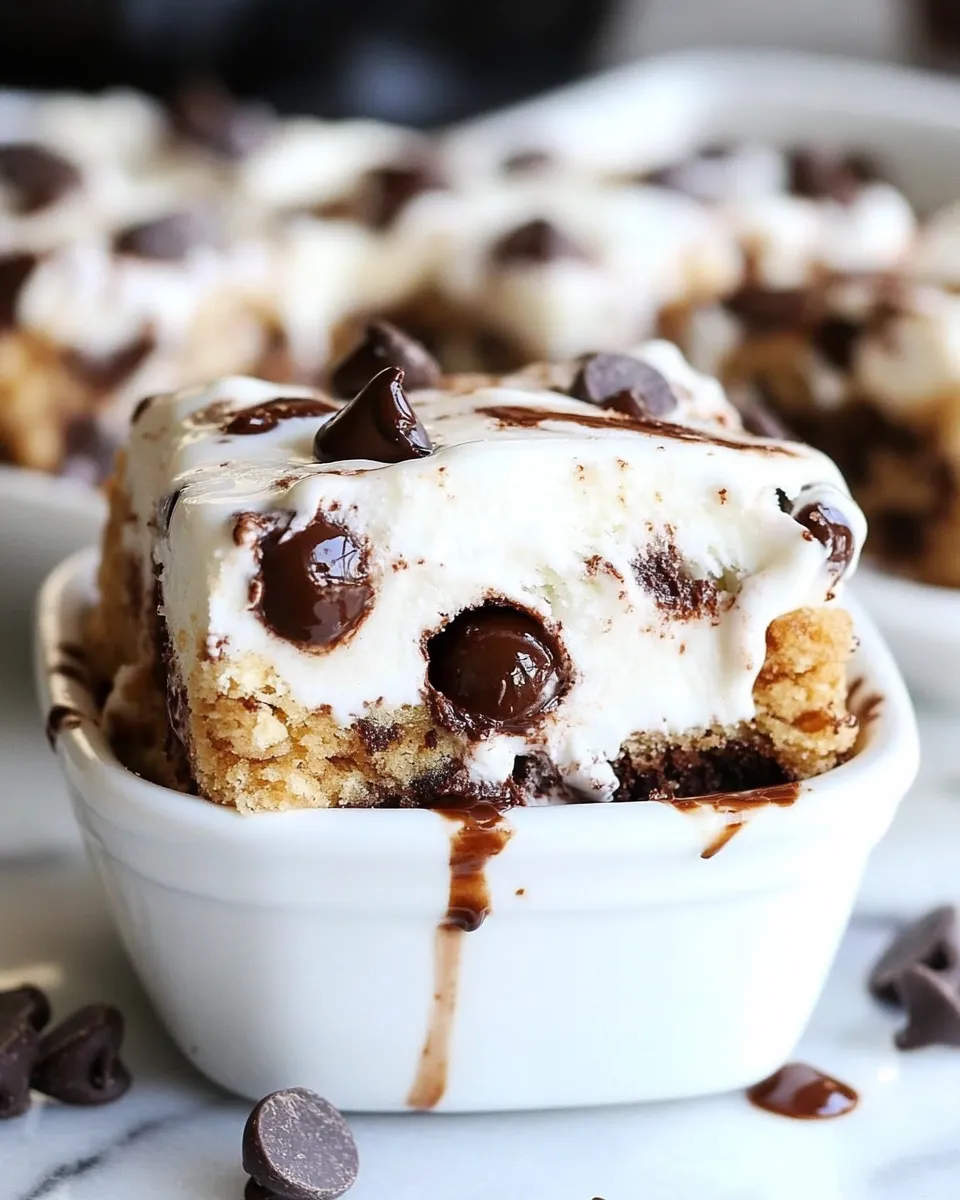 Classic Chocolate Chip Cookie Ice Cream Bars image