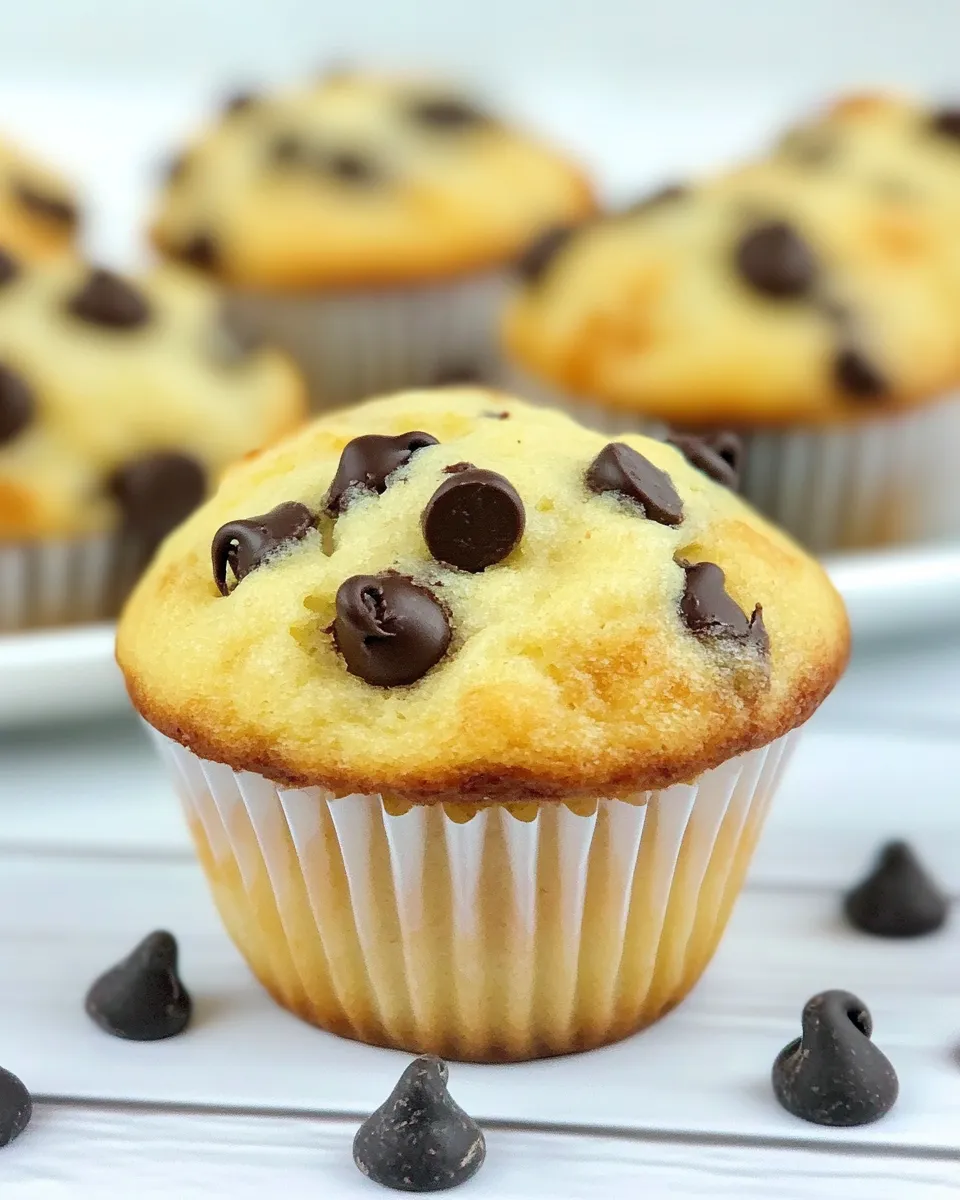 Delicious Chocolate Chip Pancake Muffins shot