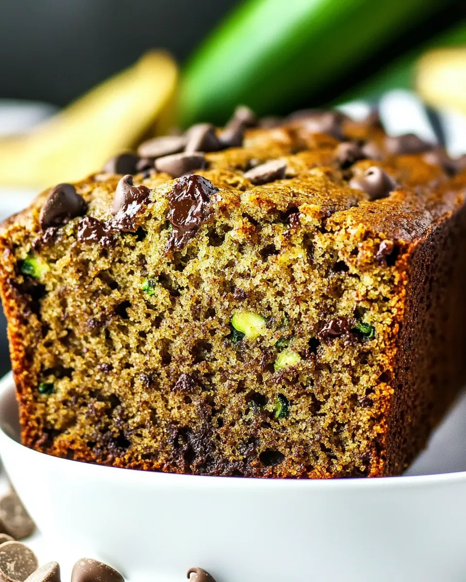 Homemade Chocolate Chip Zucchini Bread Recipe photo