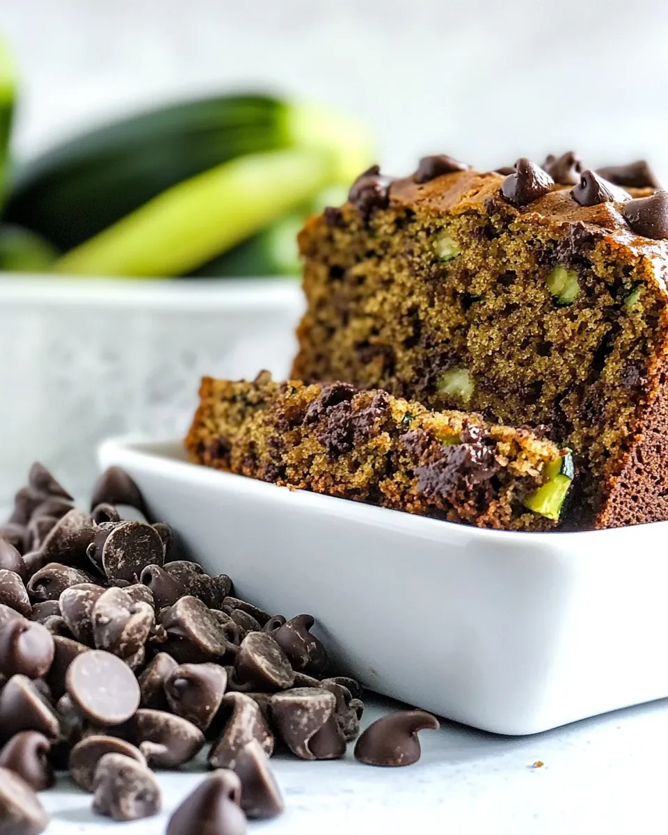 Easy Chocolate Chip Zucchini Bread Recipe shot
