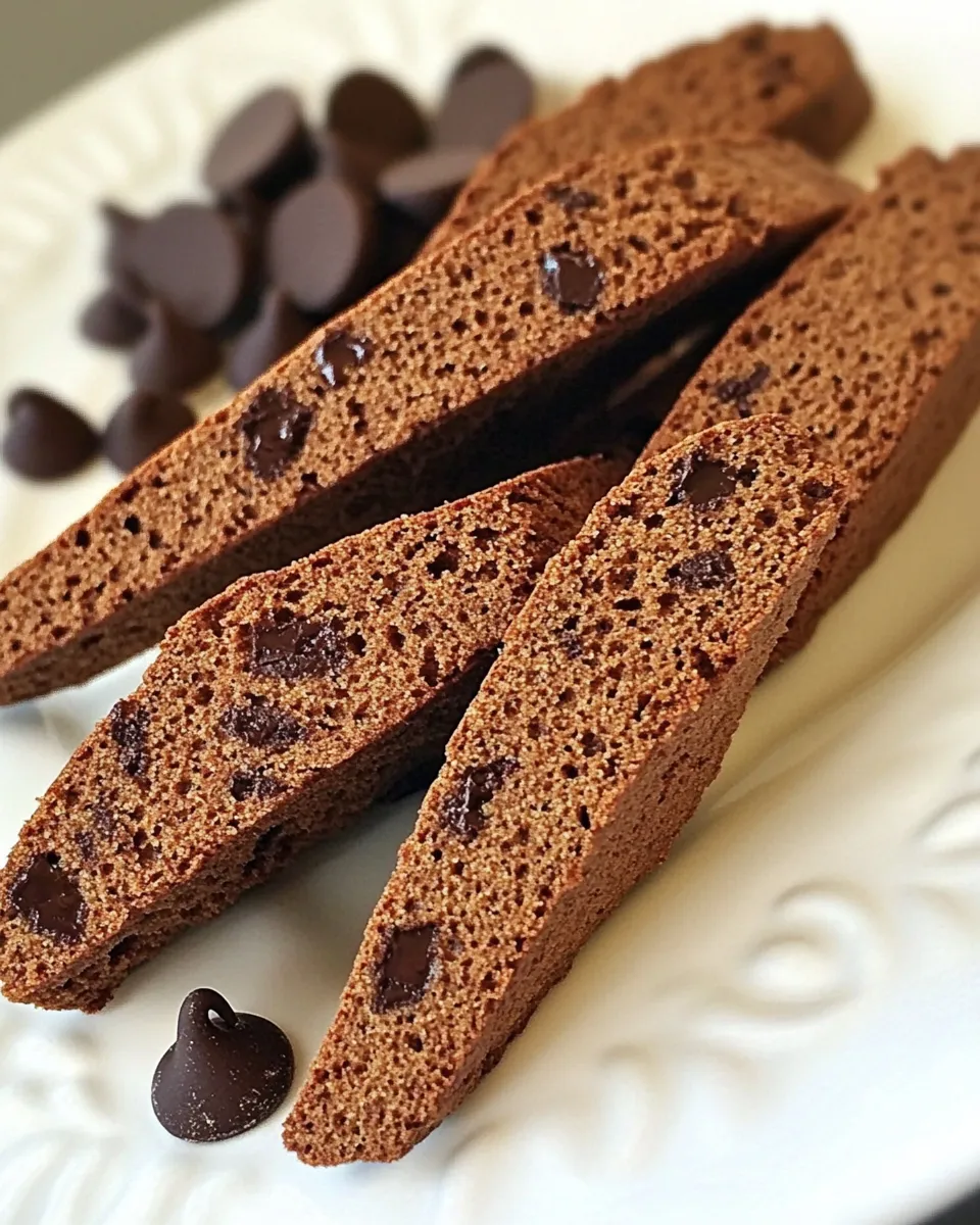 Classic Chocolate Chocolate Chip Biscotti image