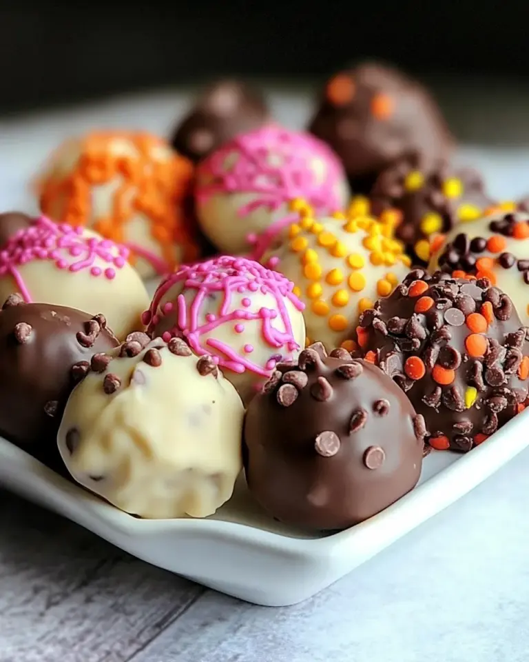 Homemade Chocolate Chocolate Chip Cookie Dough Truffles photo