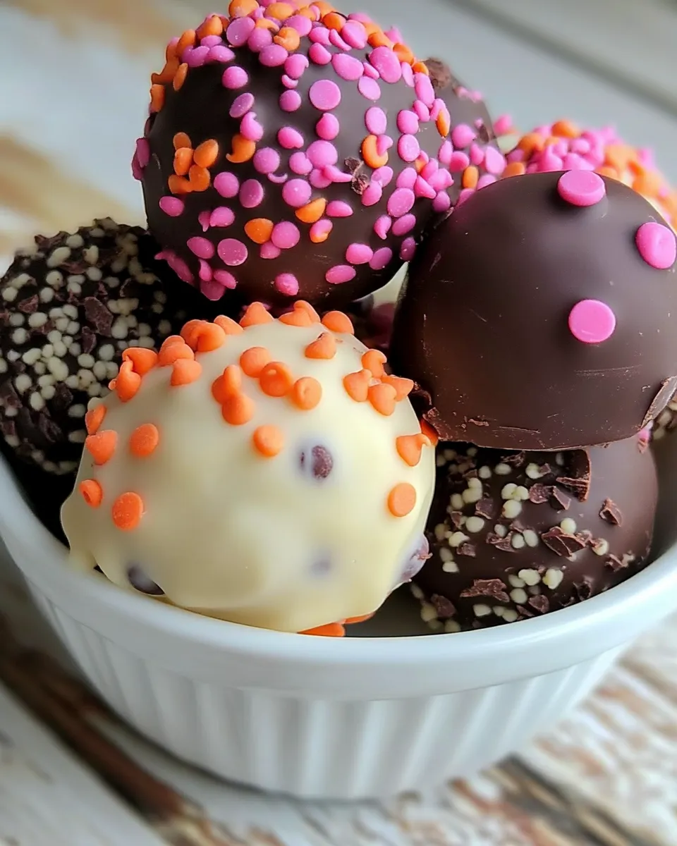Delicious Chocolate Chocolate Chip Cookie Dough Truffles shot