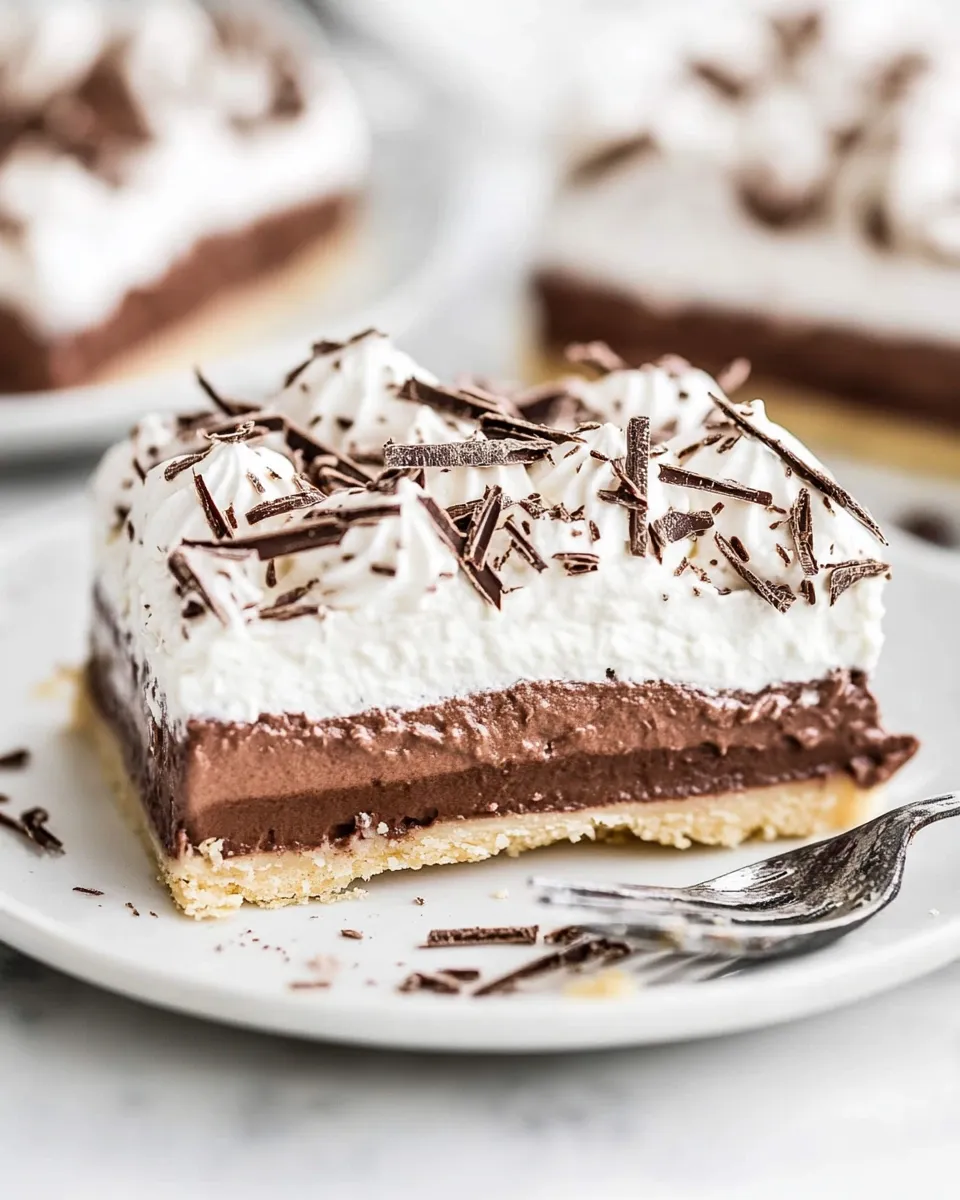 Amazing Chocolate Cream Slab Pie. recipe image