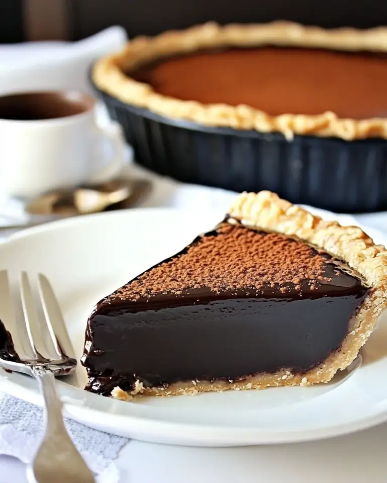 Homemade Chocolate Espresso Ganache Pie Recipe photo