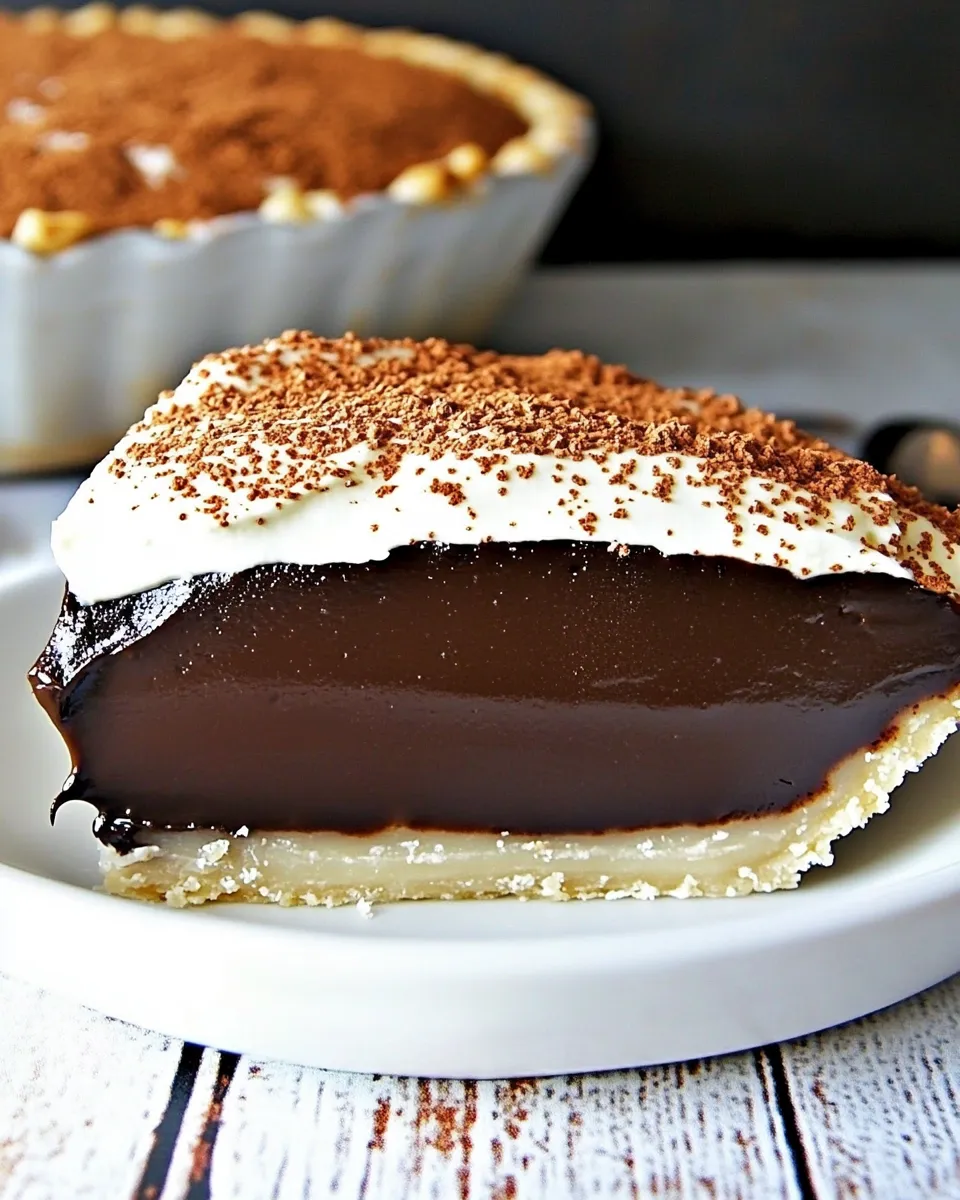 Easy Chocolate Espresso Ganache Pie Recipe shot