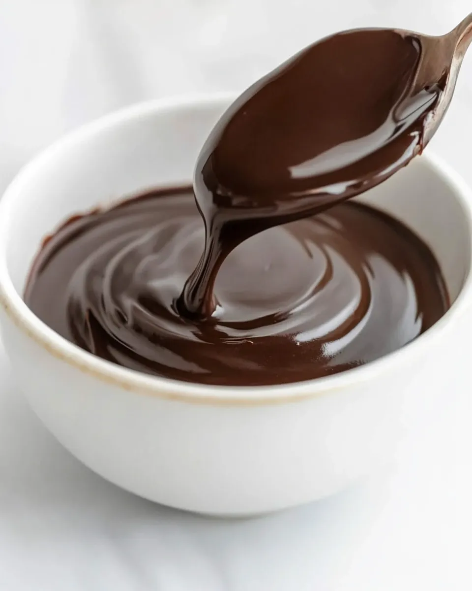 Easy Chocolate Ganache food shot