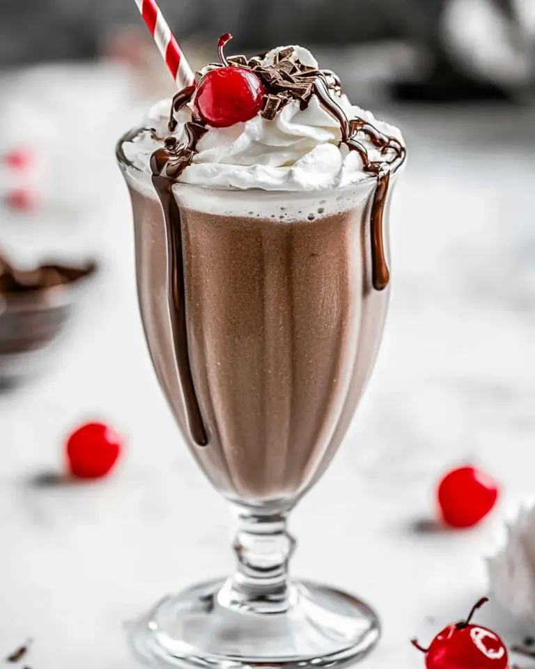 Homemade Chocolate Milkshake photo