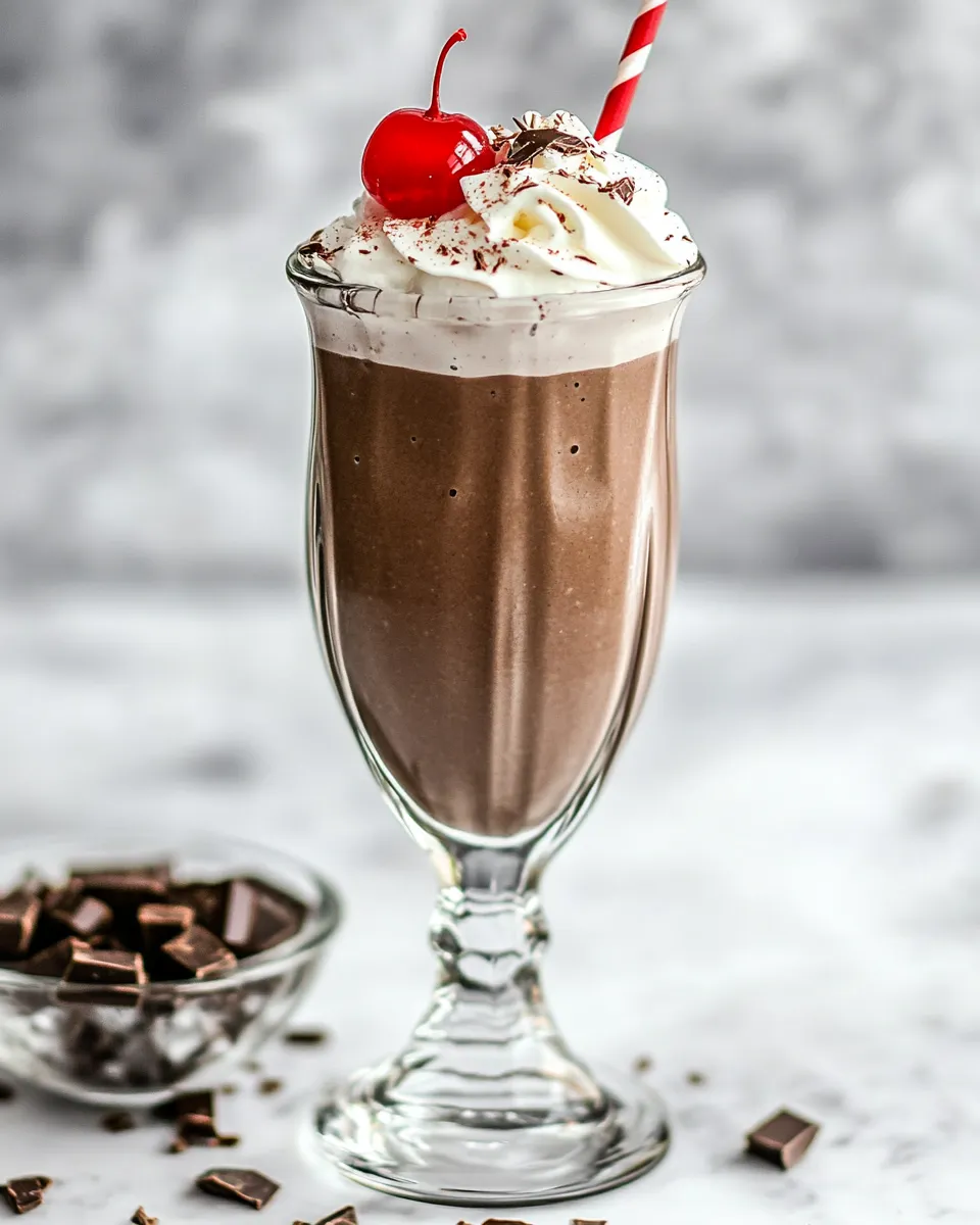 Easy Chocolate Milkshake recipe photo