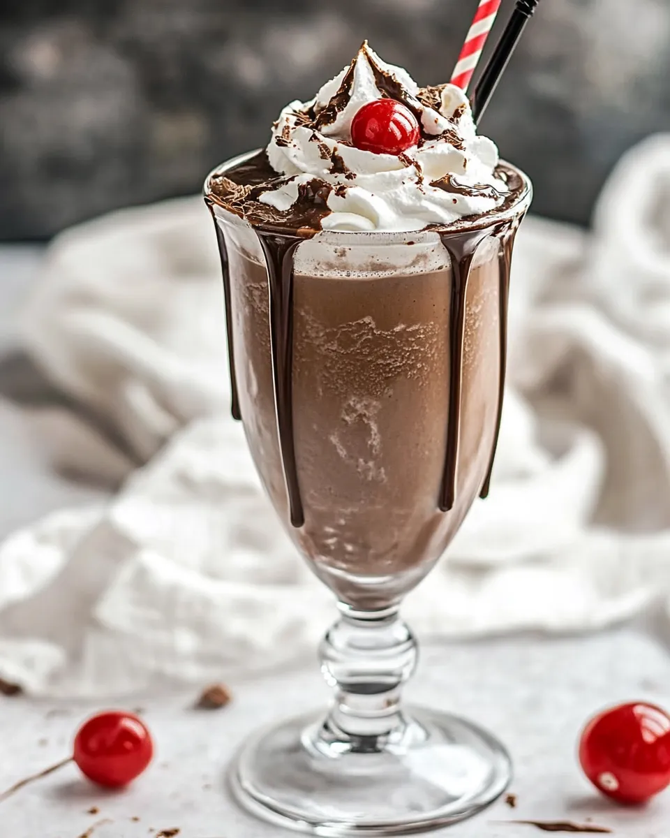 Delicious Chocolate Milkshake shot