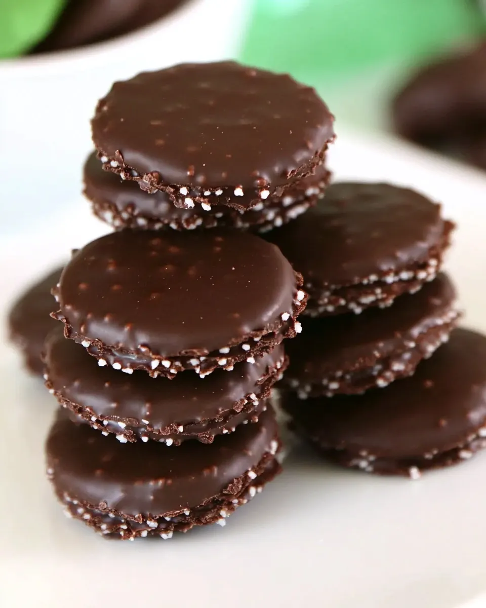 Delicious Chocolate Mint Wafers shot