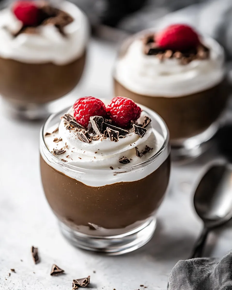 Delicious Chocolate Parfaits shot