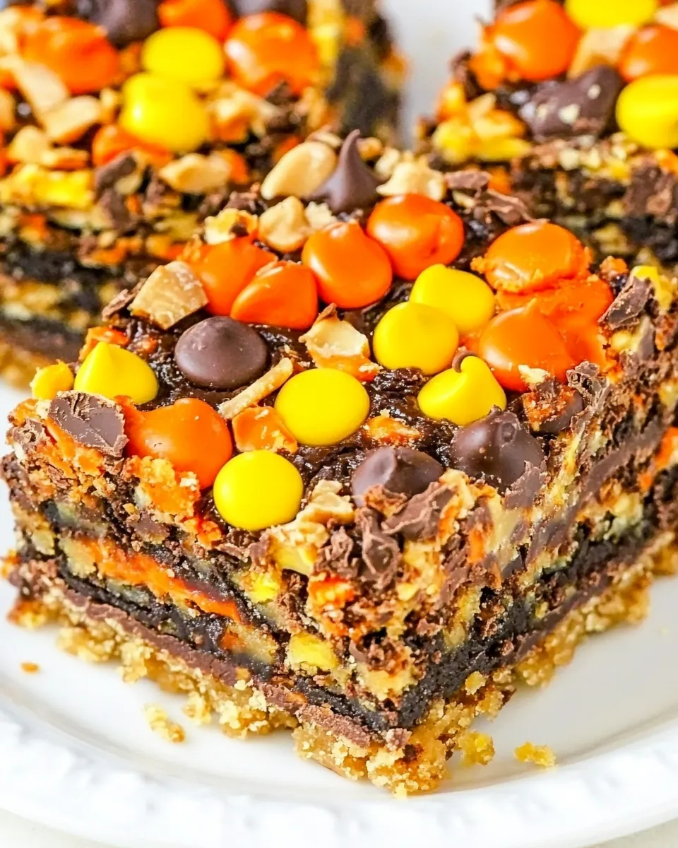 Easy Chocolate Peanut Butter Magic Cookie Bars recipe photo