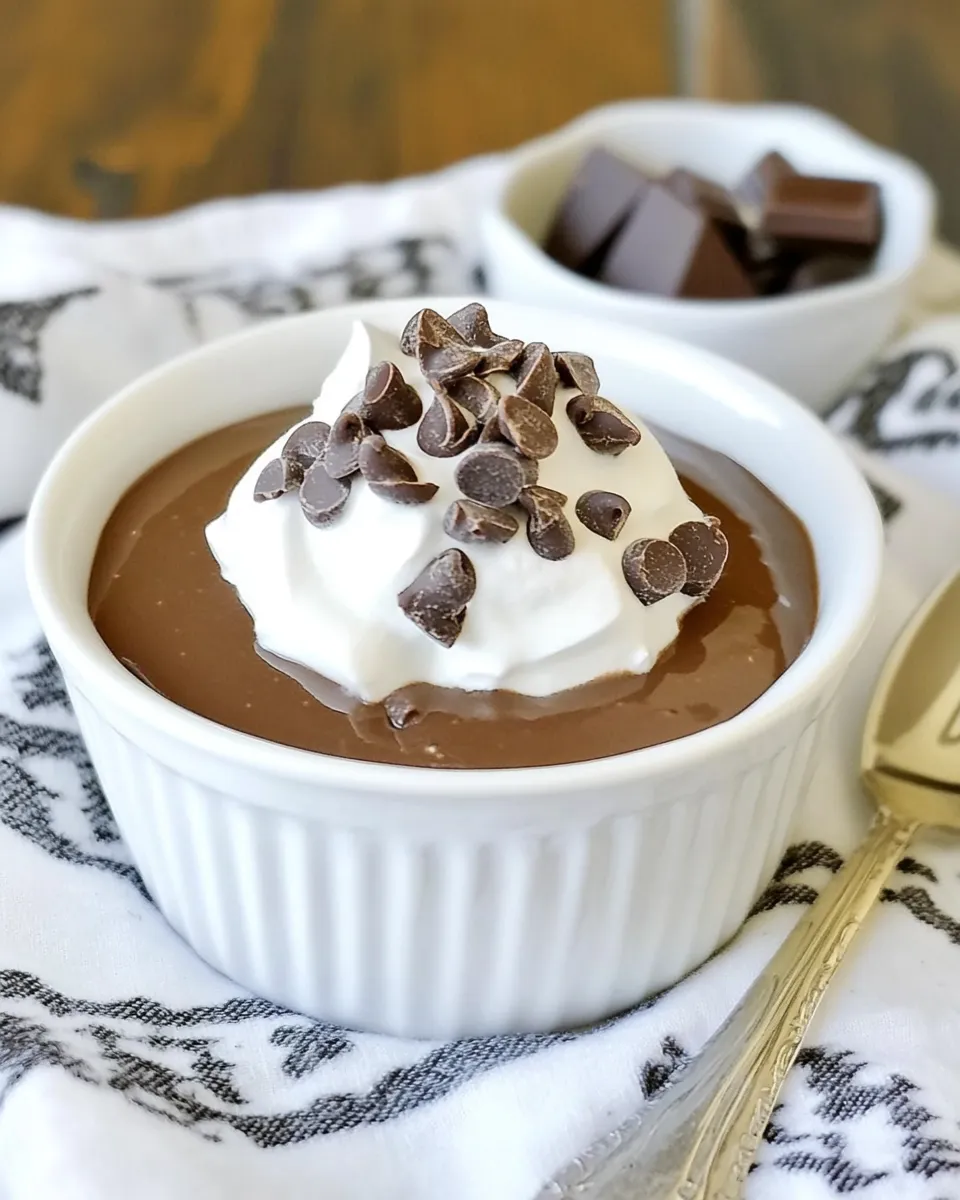 Delicious Chocolate Pudding made from Scratch recipe image