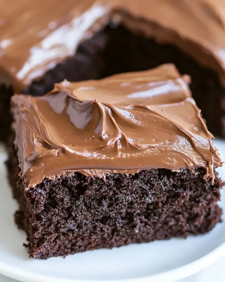 Homemade Chocolate Sheet Cake with Milk Chocolate Ganache Frosting photo