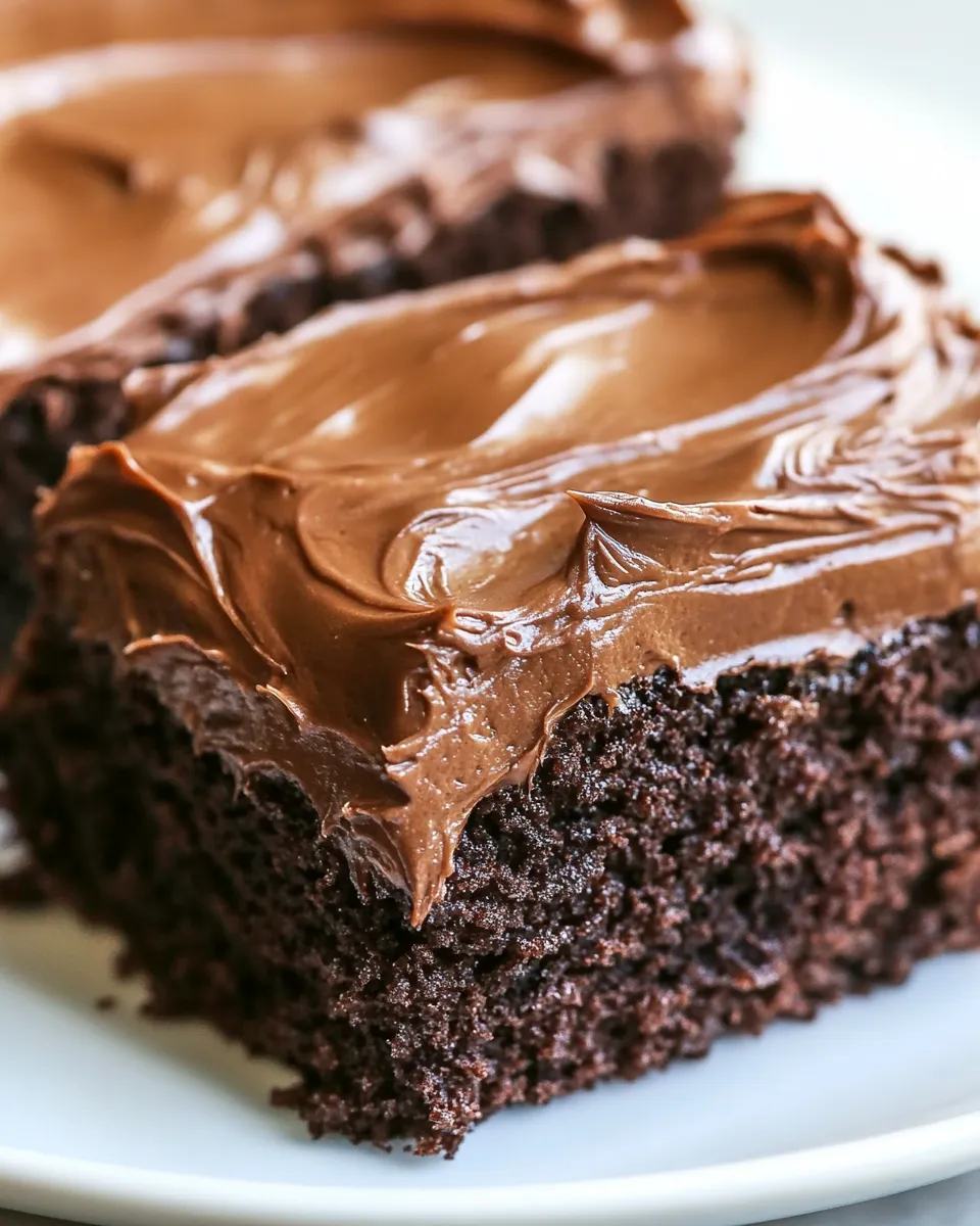 Delicious Chocolate Sheet Cake with Milk Chocolate Ganache Frosting image