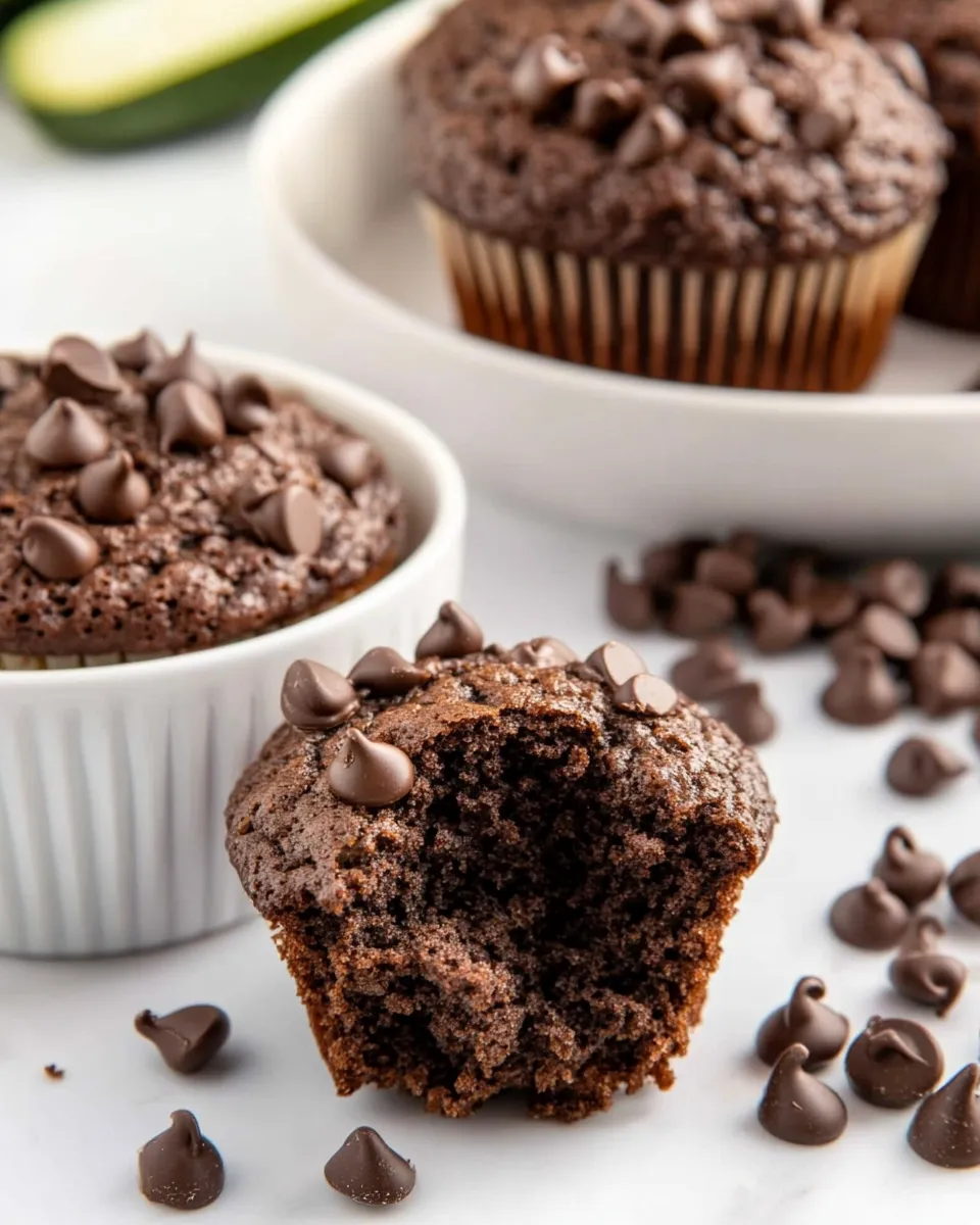 Delicious Chocolate Zucchini Muffins image