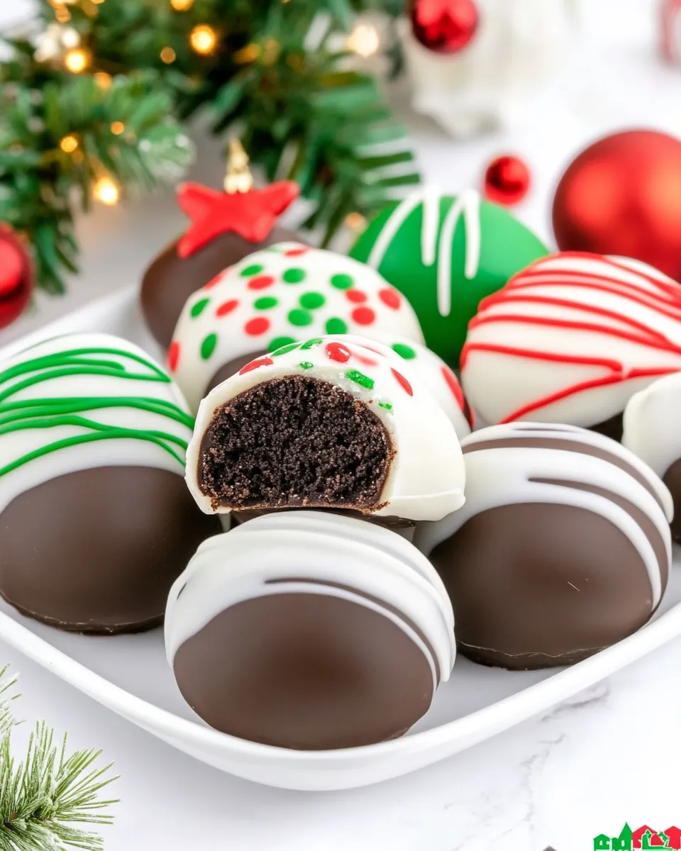 Delicious Christmas Present Oreo Truffles image