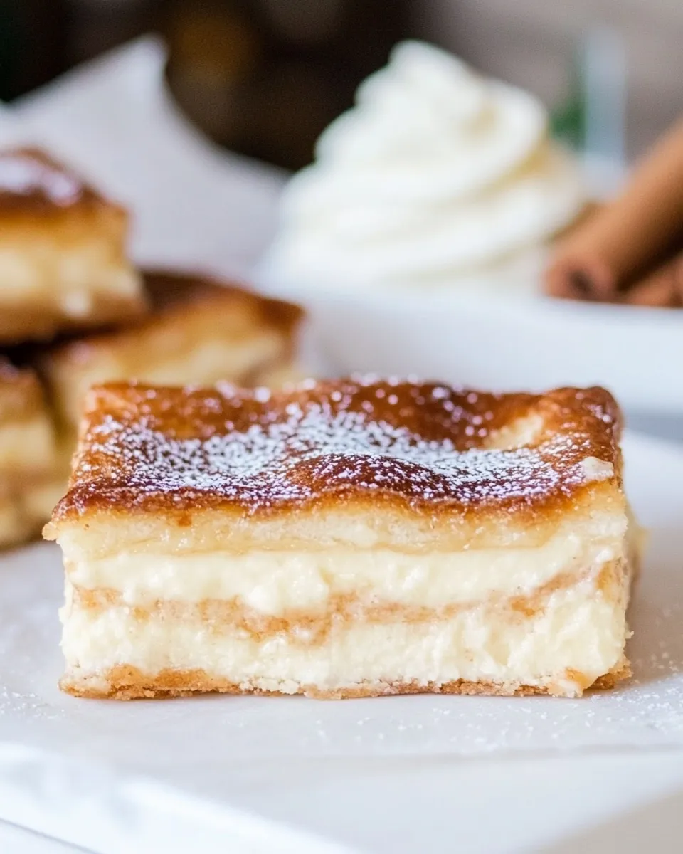 Classic Churro Cheesecake Bars dish photo