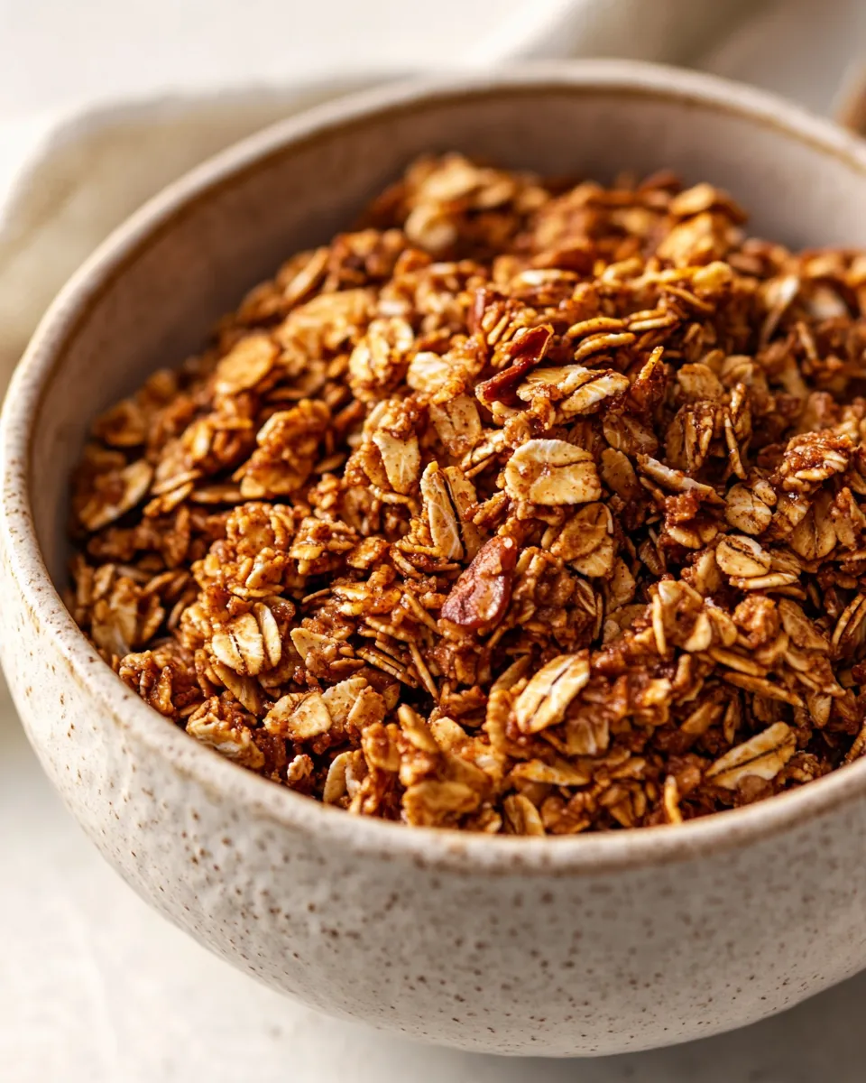 Easy Cinnamon Granola Recipe shot