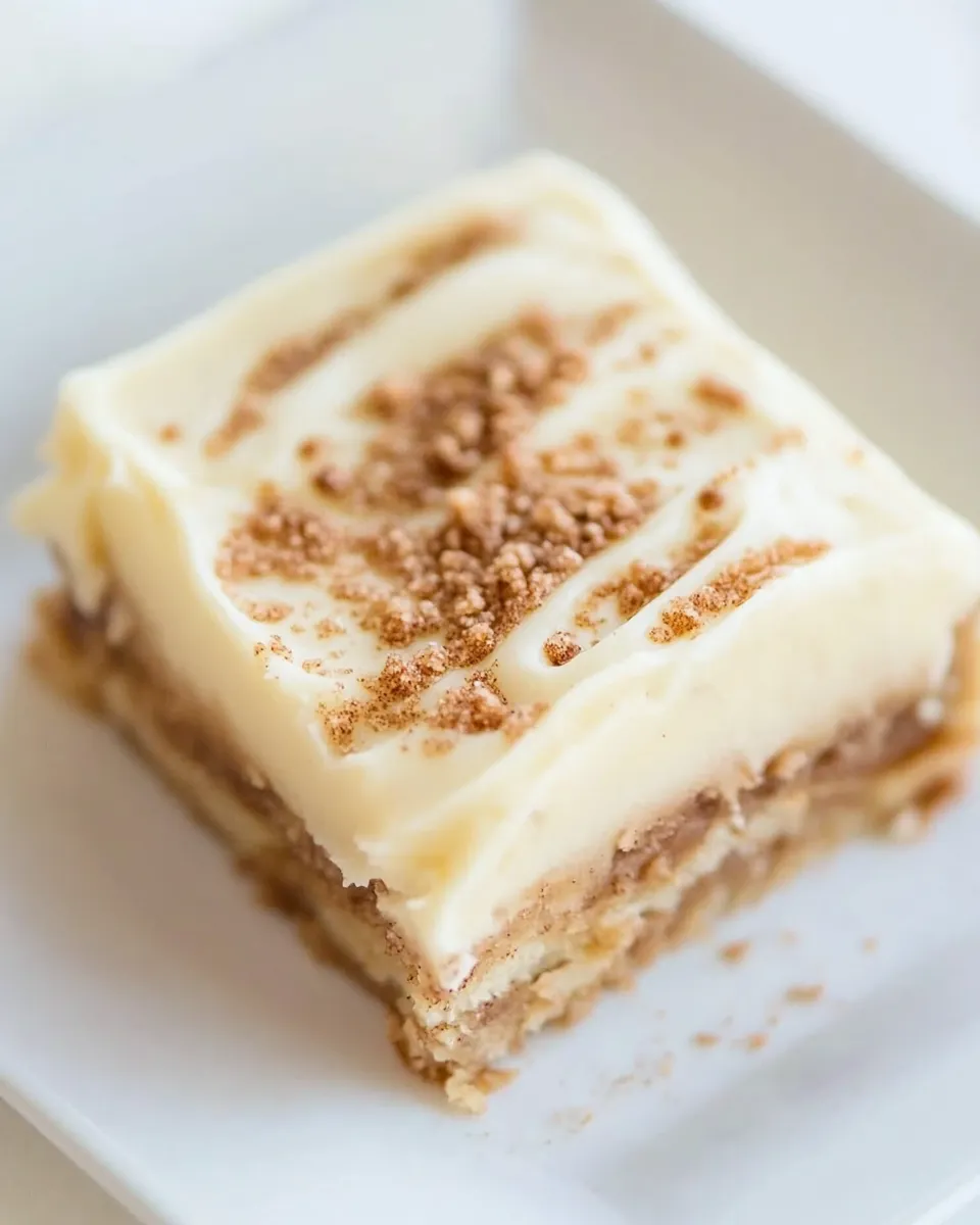 Easy Cinnamon Roll Bars with Cream Cheese Frosting recipe photo