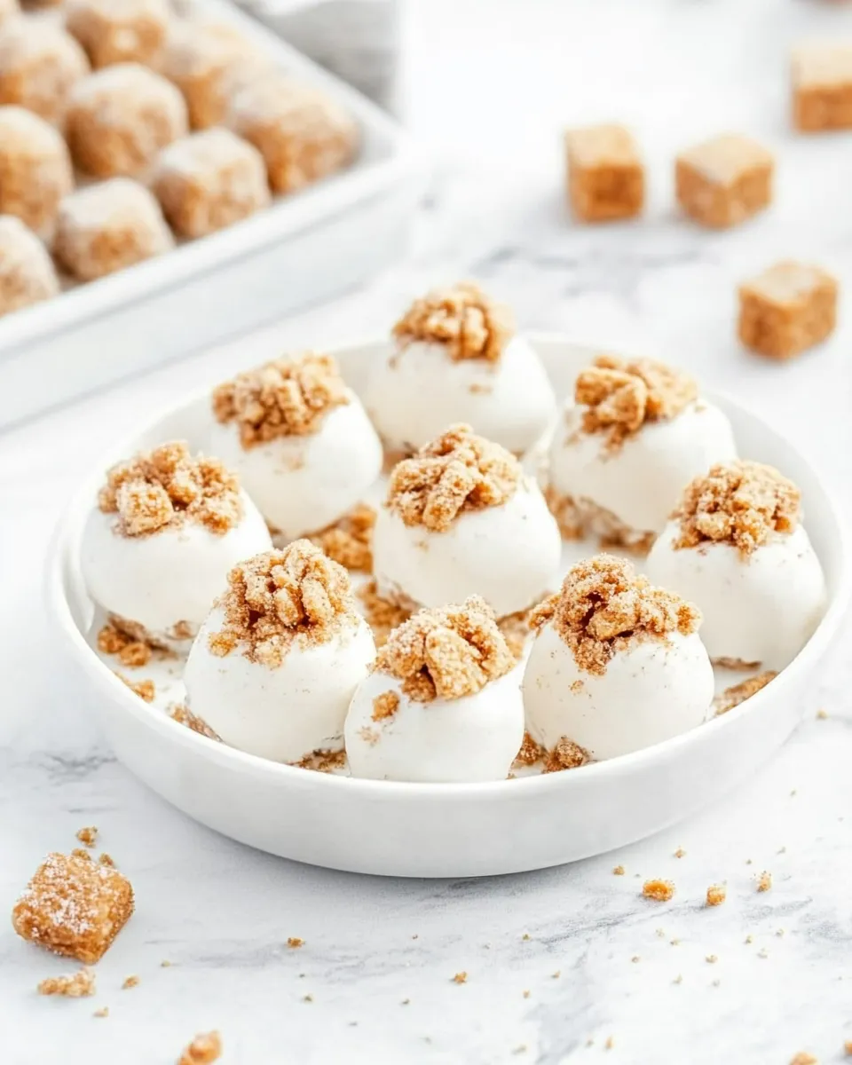 Delicious Cinnamon Toast Crunch Cheesecake Bites image