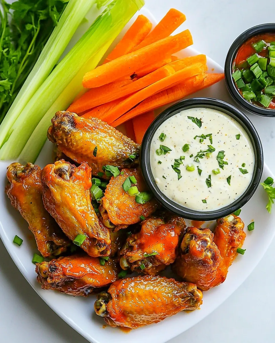Delicious Classic Buffalo Wings shot